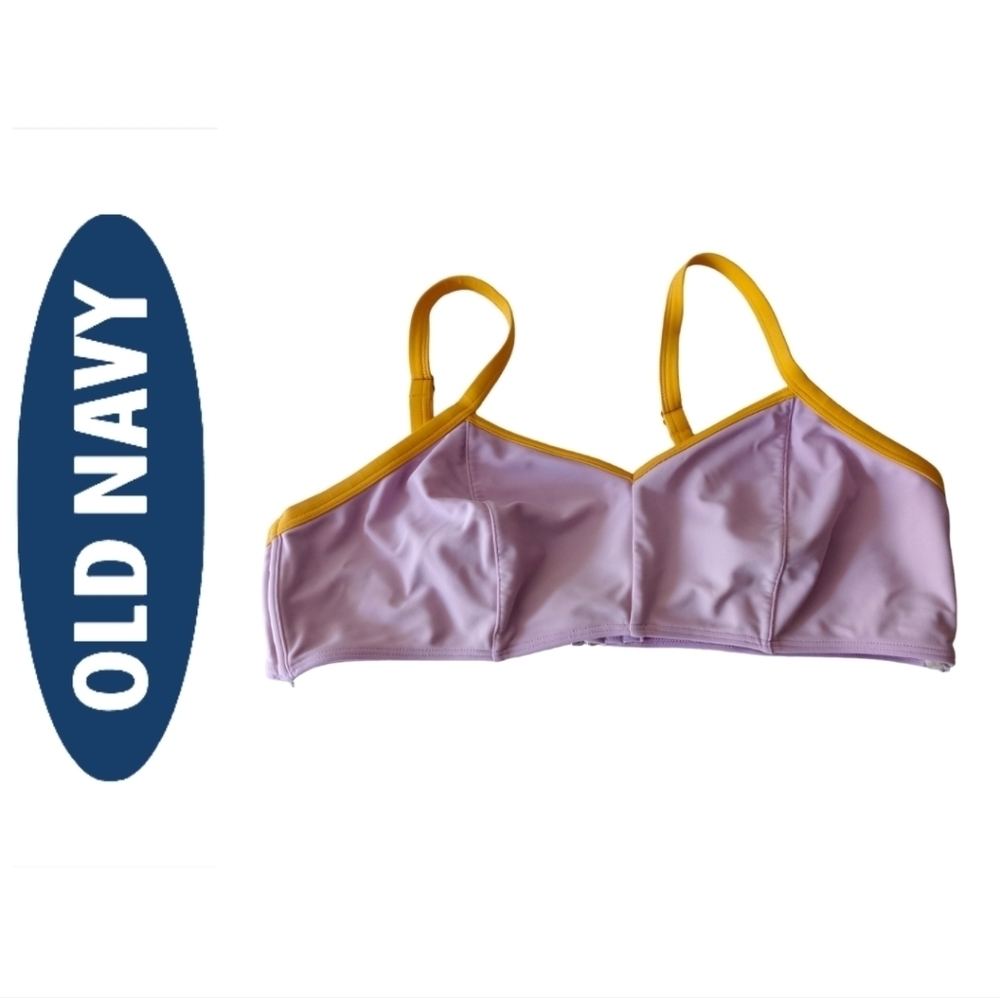 🐬Old Navy Color Block Bikini Top. Size XL